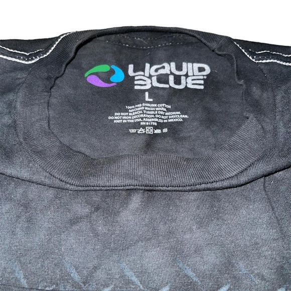 Liquid Blue KISS Metal Tie-Dye T-Shirt Size Large - Picture 4 of 4
